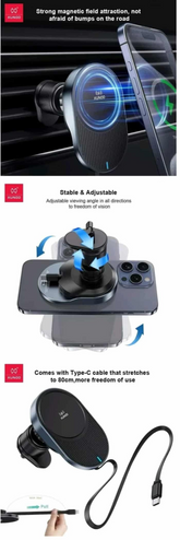 XUNDD XDCH-076 15W Wireless Charging of Car Mouted Bracket